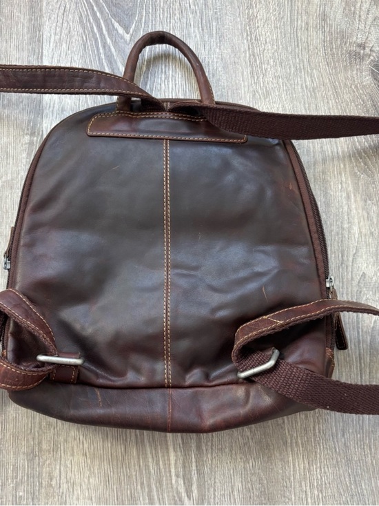 Jack Rogers Brown Leather Mini Backpack
